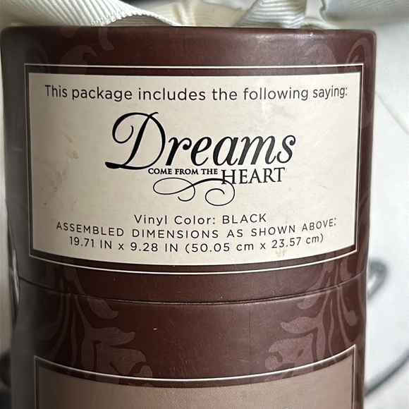 Classic Designer Wall Lettering - DREAMS COME FROM THE HEART - Picture 4 of 5